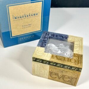 2005 Demdaco Forever Box Lidded Trinket Box‎ Resin by Heartstone Bill Stross NEW